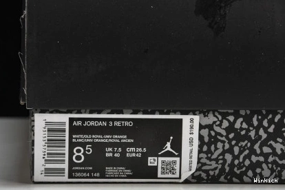 3 AIR JORDAN 136064-148 KNICKS RIVALS 0730